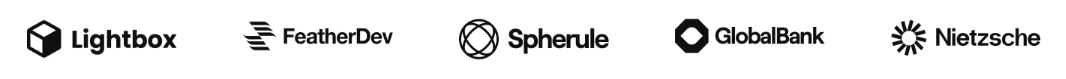 Logos of five software technologies: Apache Ignite, Apache Camel, Apache Spark, Apache Kafka, and Apache Flink, displayed in black and white.