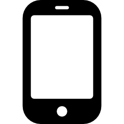 Silhouette of a smartphone with a circular home button and rounded edges on the screen, reminiscent of advanced security camera systems.